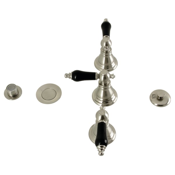 ThreeHandle Bidet Faucet, Brushed Nickel